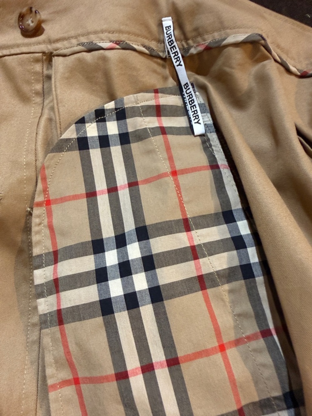 Burberry Camel A-Line Trench Skirt with Belt - Picture 12 of 15